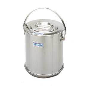 Isolierbehälter mit Deckel, 18/10 Stahl, doppelwandig, 5 Liter, HxD=285x175/215mm, stapelbar,Gewicht in g: 3.600,0