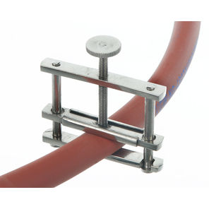Schraubhahn Typ HOFFMANN, B=48mm, Messing vernickelt, mit Klappe,Gewicht in g: 55,0