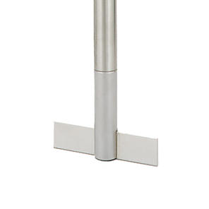 Propellerrührer mit 2 fixen Flügeln, 18/10 Stahl, L=400mm, D=50mm, Wellendurchmesser 8mm,Gewicht in g: 178,0