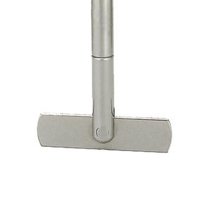 Propellerrührer mit 2 Flügeln, 18/10 Stahl, L=400mm, D=60mm, Wellendurchmesser 8mm,Gewicht in g: 189,0