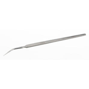 Präpariernadel, rostfrei, gebogen, L=140mm, mit Edelstahlgriff,Gewicht in g: 11,0
