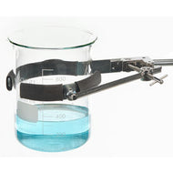 Stativklemme MAXI, Stahl verchromt, D=80-180mm, L=400mm, Finger mit Fiberglass-Überzug, Schaftlänge=210mm