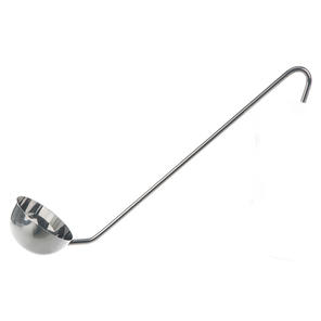 Schöpfkelle 18/10 Stahl, 480ml, D=120mm, L=400mm, runder Griff,Gewicht in g: 337,0