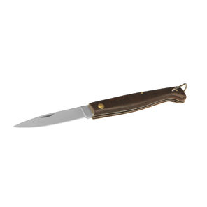 Messer mit Holzgriff, L=100mm, zusammenklappbar, mit Haken zum Aufhängen