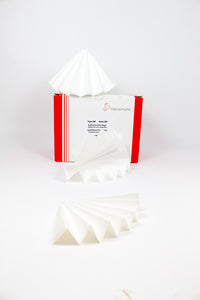 Filterpapier 595, qualitativ, mittelschnell, dünn, 68 g/qm, Rundfilter 185 mm