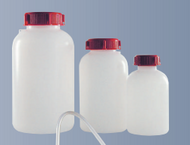 Weithalsflasche, PE-HD, rund, natur,
