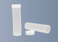 Röhrchen mit Deckel, hergestellt aus PP