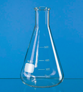 Erlenmeyer-Kolben, Enghals, 500 ml, Bördelrand, DURAN®