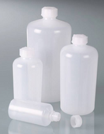Hochschulterflasche, LDPE transp., 100 ml, m.V.