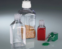 Laborflasche, PC glasklar, erhab. Skala, 1000 ml