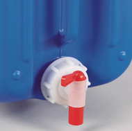 Schraubverschluss DIN60 mit Ablasshahn