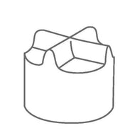 IKAFLON 9 crown Magnetrührstäbchen, Krone, 9 x 6 mm, 5 St.