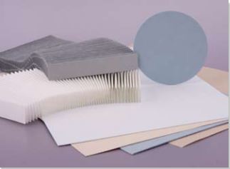 Keimprüfpapier gekreppt, 155 g/qm, 580 x 580 mm