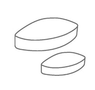 IKAFLON 70 ellipse Magnetrührstäbchen, Ellipse, 70 x 20 mm, 5 St.