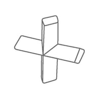 IKAFLON 25 cross Magnetrührstäbchen, Kreuz, 25 x 25 mm, 5 St.