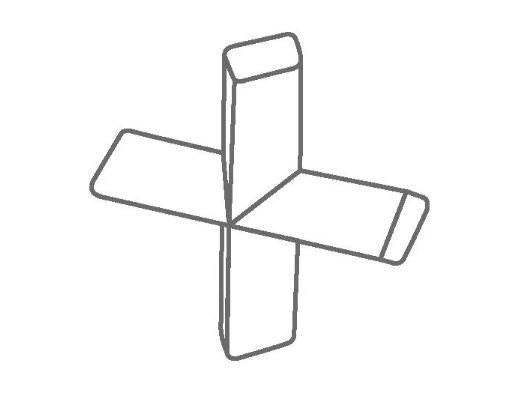 IKAFLON 10 cross Magnetrührstäbchen, Kreuz, 10 x 10 mm, 5 St.
