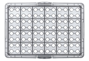 Tip-Box, PP, leer 1 Tip-Box, mit grauer Trägerplatte, ohne Spitzen