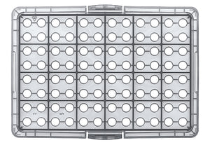 Tip-Box, PP, leer 1 Tip-Box, mit grauer Trägerplatte, ohne Spitzen