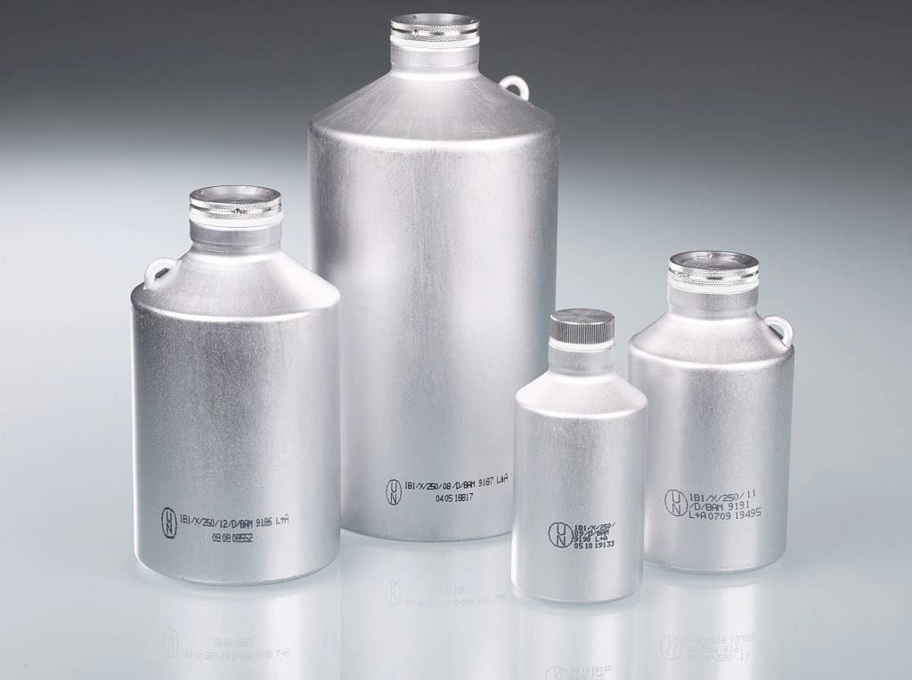 Aluminium-Flasche, UN, AL 99,5, 60 ml, m.V.