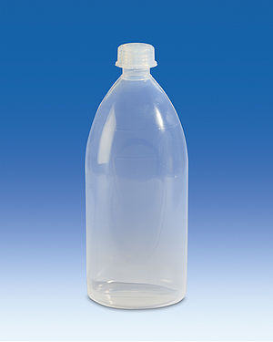 Enghalsflasche, PFA mit Schraubkappe, PFA, 1000 ml