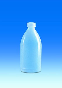 Enghalsflasche, PE-LD mit Schraubkappe, PE-LD, 100 ml