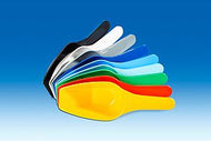 Set Messschaufeln, 100ml, farbig, PP blau, gelb, rot, grün,weiß,grau,schwarz,hellblau,ultramarinblau  (je 1 Stk.)