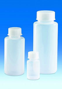 Weithalsflasche, PE-LD mit Schraubkappe, PP, 100 ml