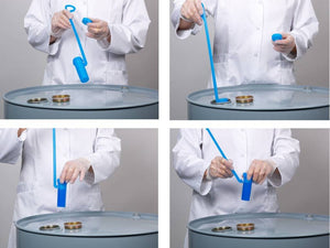 DispoDipper SteriPlast, PP, blau, steril, 100ml