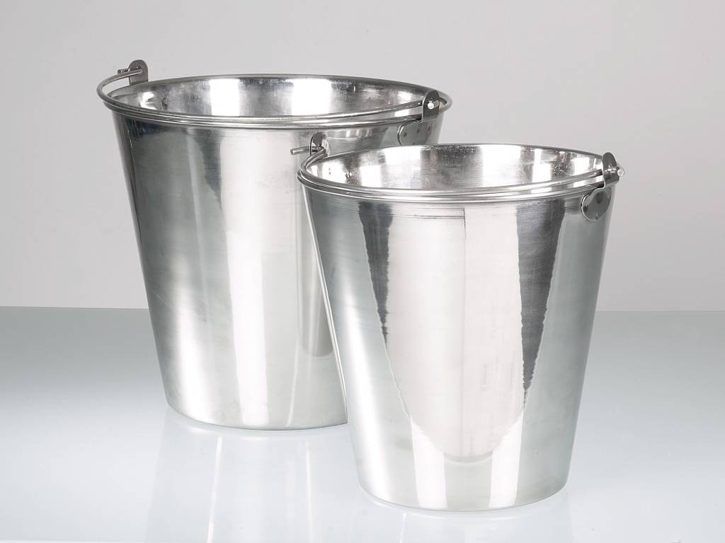Eimer Edelstahl, V2A, Inhalt 15 l