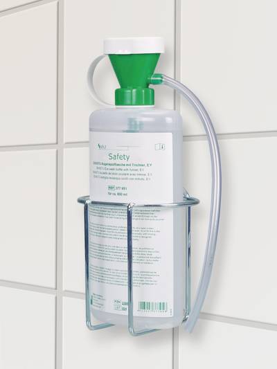 Halter für Augenspülflasche