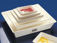 Laborschale, PP weiß, innen LxB 240x300 mm, 3 l