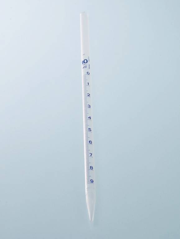 Messpipette, PP transp., 10 ml, blaue Graduierung