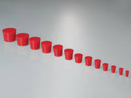 Normstopfen PVC, Ø 11x15 mm, Höhe 20 mm, rot