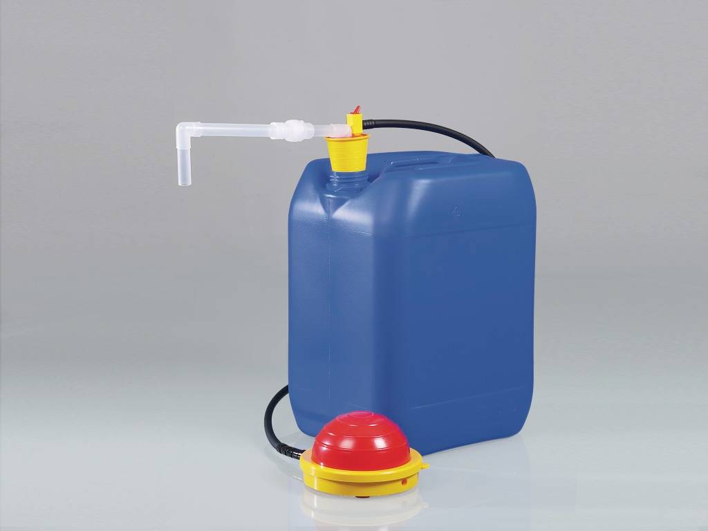 OTAL Fußpumpe PP, Rohr-Ø 18 mm, Förderl. 26 l/min