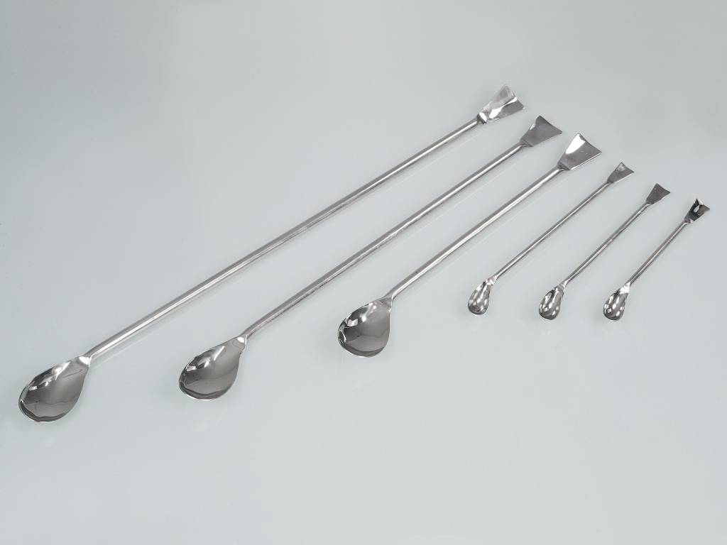 Proben-Löffel, V2A, 180mm, 2 ml, autoklavierbar