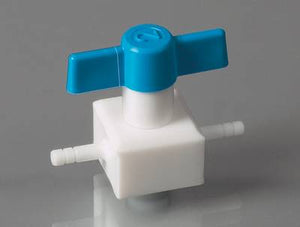 PTFE-Ventil, Zweiwege, Ø 10 mm, NW 4 mm, autoklav.