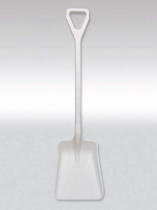 Schaufel Lebensmittel, PP weiß, BxTxL 35x41x110 cm