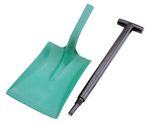 Schaufel Industrie, PP grün, BxTxL 25x32x97cm