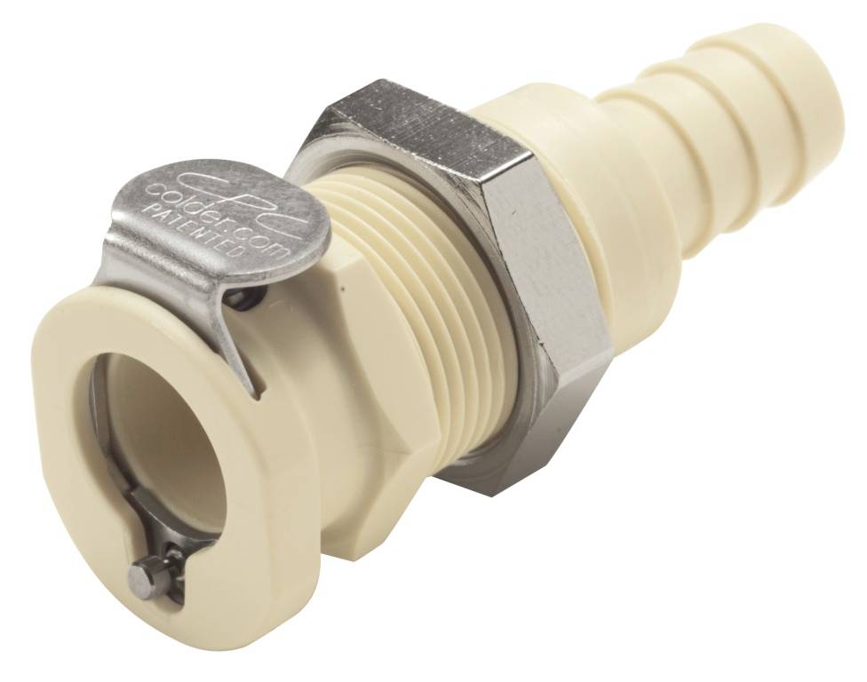 CPC Kupplung PP, Mutter., m.V., Plattenm., Ø 9,5mm
