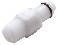 CPC Kupplung, POM, Vatert., ohne Ventil, 1/4"BSPT
