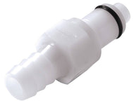 CPC Kupplung, POM, Vatert., m.Ventil, Tülle Ø6,5mm