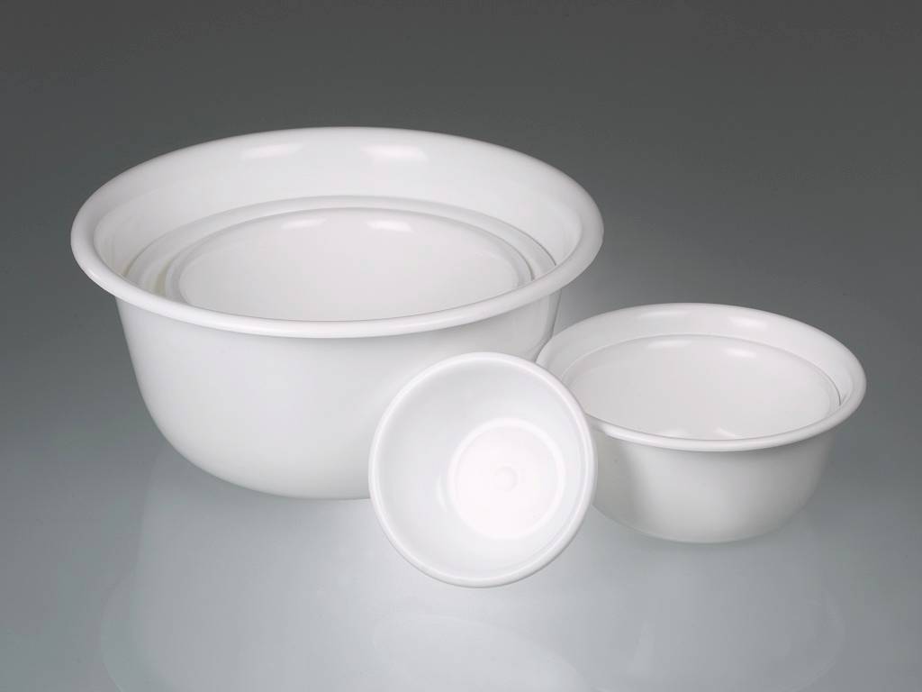 Schüssel sterilisierbar, PP weiß, Ø 400 mm, 13,4 l