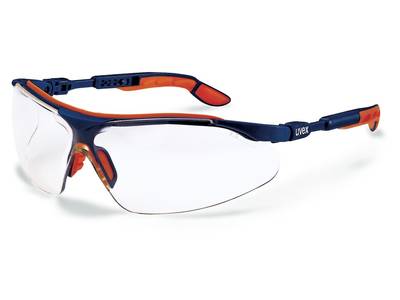 Schutzbrille Sport, blau/orange