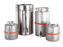 Sicherheitsbehälter V4A, Zapfhahn, ÜV, Anzeige,10l