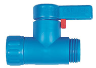 StopCock Durchlaufhahn, Überwurfm. 3/4"-3/4" außen