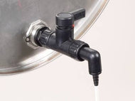 StopCock PA leitfähig, Überwurfm.3/4"-Winkel/Tülle