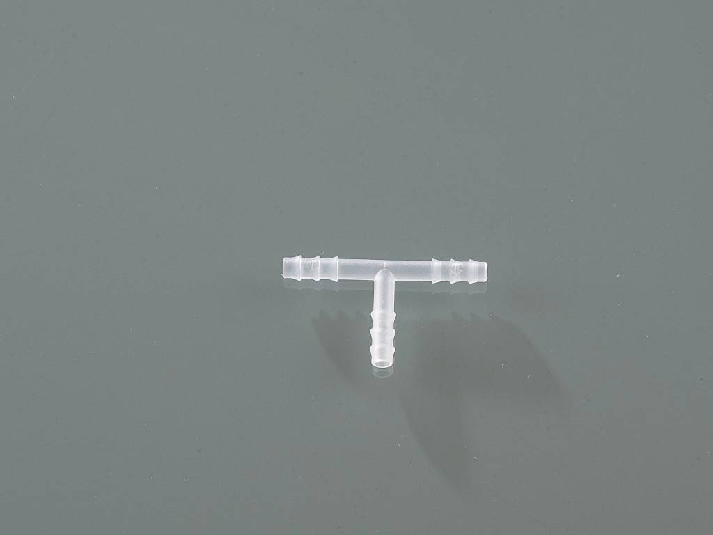 T-Schlauchverbinder, PVDF, f. Ø 3-5mm, zylindrisch