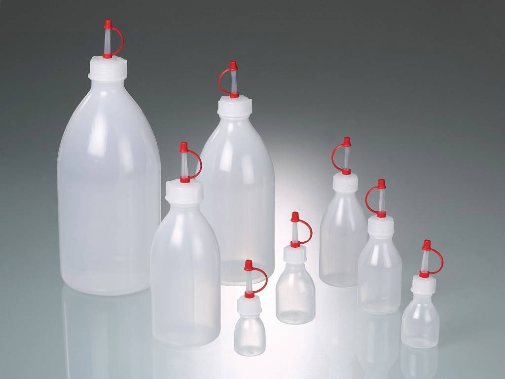 Tropfflasche, LDPE, 500 ml, mit Verschlusskappe