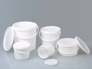 Verpackungseimer, PP weiß, 2 l, mit Deckel