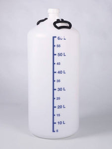 Vorratsflasche o. Gewindestutzen, HDPE, 60 l, m.V.
